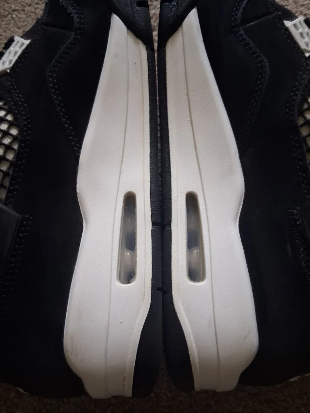 Nike Air Jordan 4 Retro White Thunder Black White FQ8138-001 Men's Size 7.5